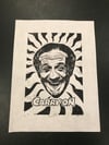 Sid James. Carry On. Hand Made. Original A3. linocut print. Limited and Signed. Art.
