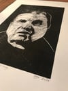 Francis Bacon. Original lino cut print. A4 acid free paper. Artists Proof.