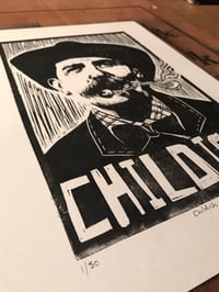 Image 3 of Billy Childish. Hand Made. Original A4 linocut print. Limited and Signed. Art.