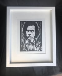 Image 3 of Nick Cave. Hand Made. Original A4 linocut print. Limited and Signed. Art.