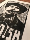 Billy Childish. Hand Made. Original A4 linocut print. Limited and Signed. Art.