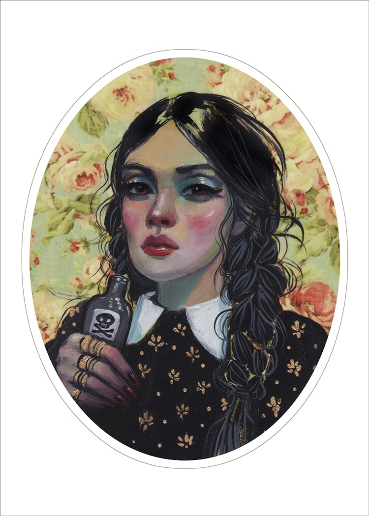 Jel Ena — Wednesday Addams Limited edition print