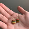 burger earrings