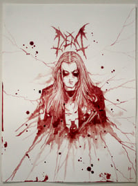 Dead 666 blood painting (original)