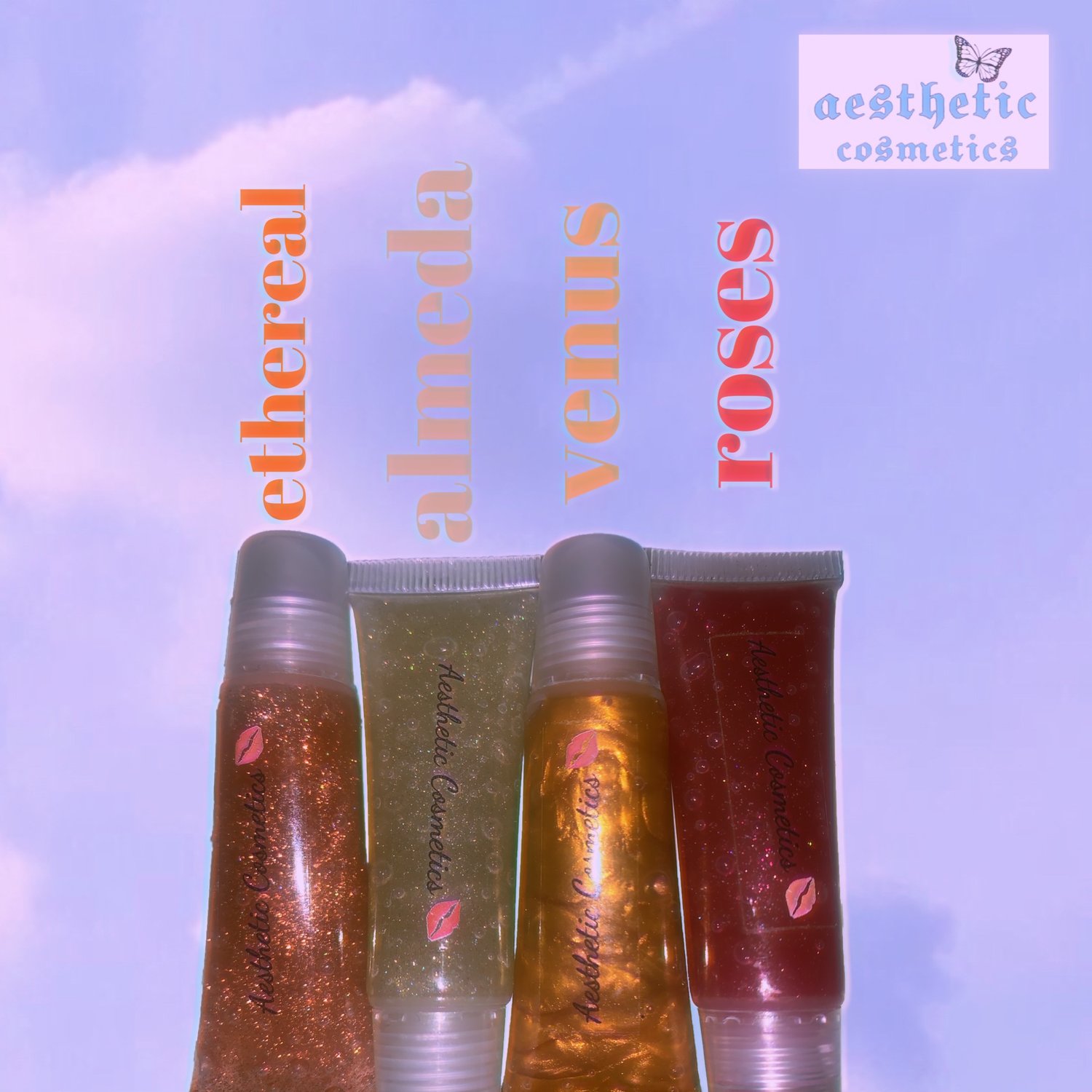 Image of squeeze tube glosses