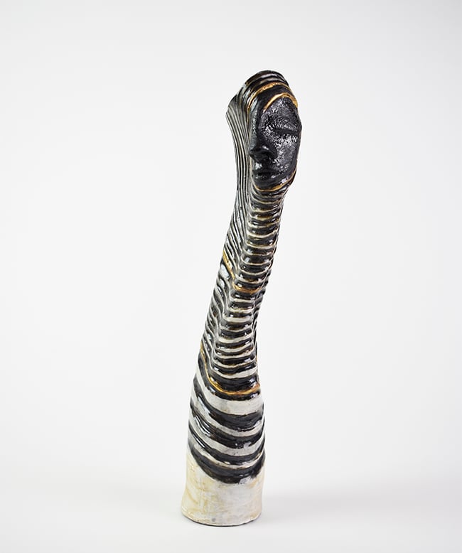 Tribal Cocoon. Sculptural vase