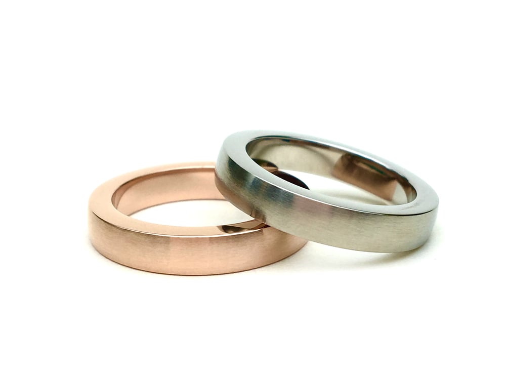 Image of Steckring 4 mm matt Shine