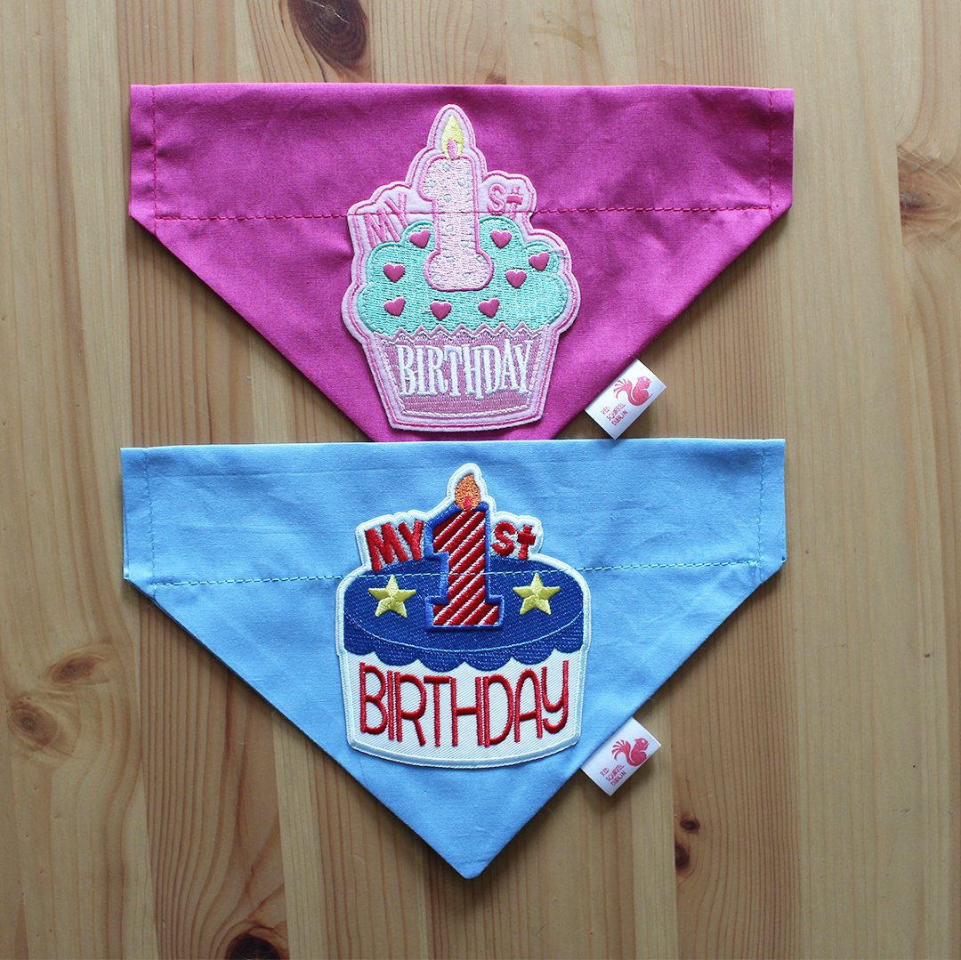 Image of 1st Birthday dog bandana