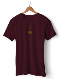 Camiseta UNISEX OSTO - Burgundy