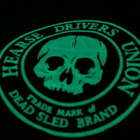 Image 2 of Hearse Drivers Union 5-inch Glow-In-The-Dark Patch