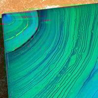 Image 2 of “Green Flux” Fluid Painting