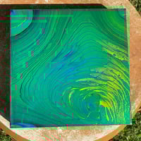 Image 1 of “Green Flux” Fluid Painting