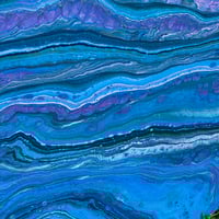 Image 2 of “Calm Swells” Fluid Painting