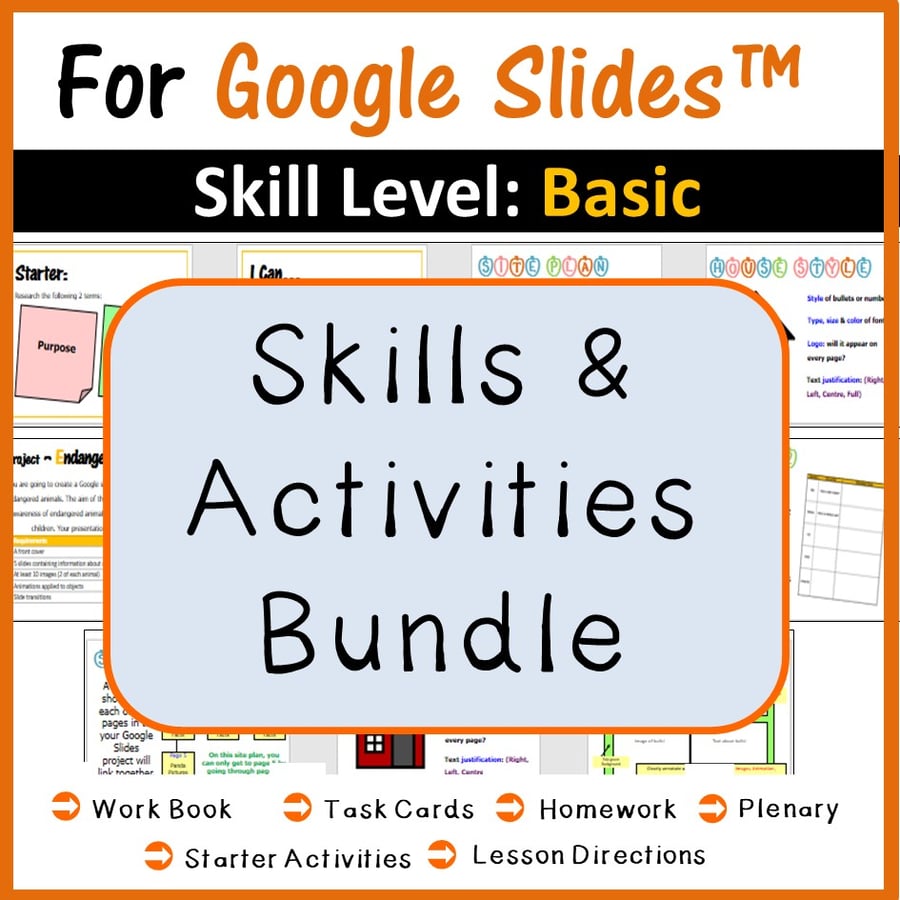 Image of Skills & Activities Resources for Google Slides™ (7 lessons) Distance Learning