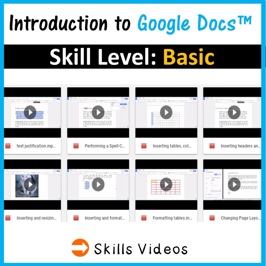 Image of Beginners Skills & Activities Resources for Google Docs™ (Distance Learning)