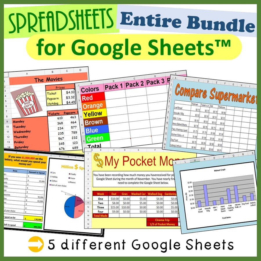 Image of KS3 Lesson Plans for Google Sheets™ Distance Learning