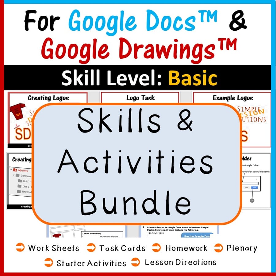 Image of Technology Activities and Skills Building Bundle for Google Drive™ Distance Learning
