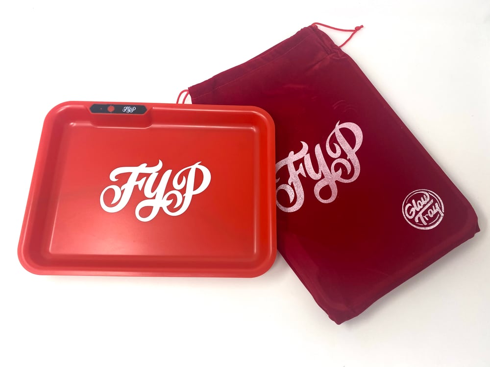 Image of Red FYP Glow Tray Rolling Tray