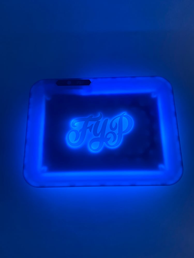 Image of Blue FYP Glow Tray Rolling Tray