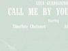 CALL ME BY YOUR NAME #1