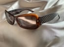 Image 1 of Chanel Brown Quilted Sunglasses 