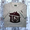 GAME-WORN T-Shirt G-W Print Heritage Grey/Burgundy 