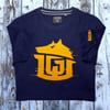 GAME-WORN T-Shirt G-W Print Vintage Navy/Gold 