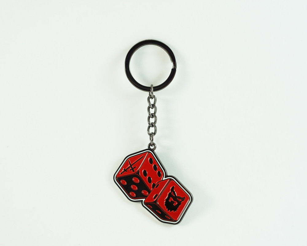 Image of BV Rollin Dice Metal Keychain