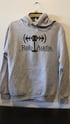 Grey Microphone Hoodie Image 4