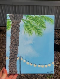 Acrylic palm tree painting