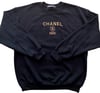 'CHANEL' EMBROIDERED CREWNECK