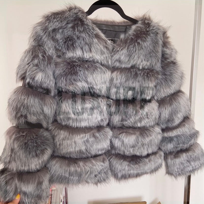 fox faux fur coat