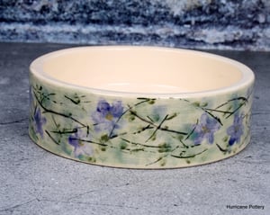 Image of Hand Painted Violets and Vines Wine Coaster