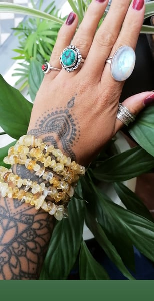 Image of Citrine chipstone bracelet 