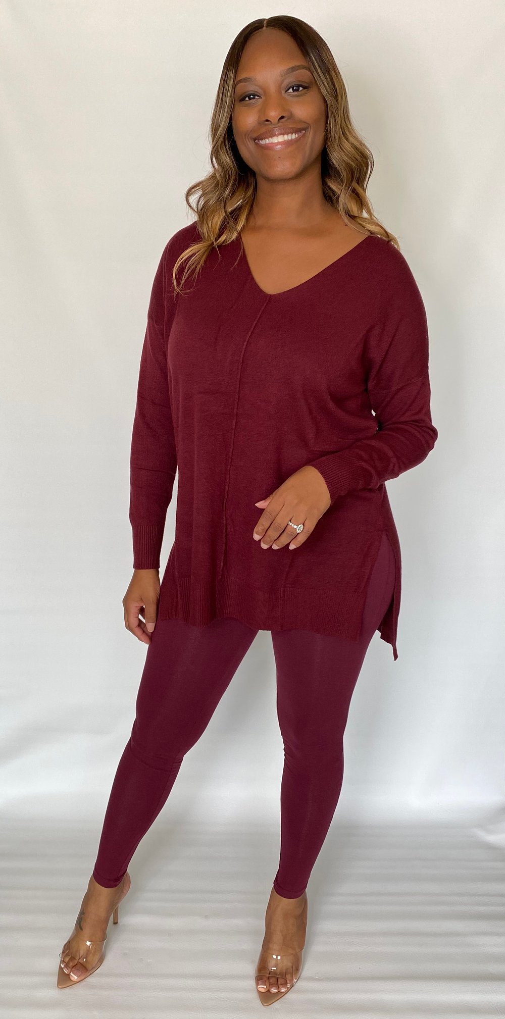 Image of JAZZY | BURGUNDY SET