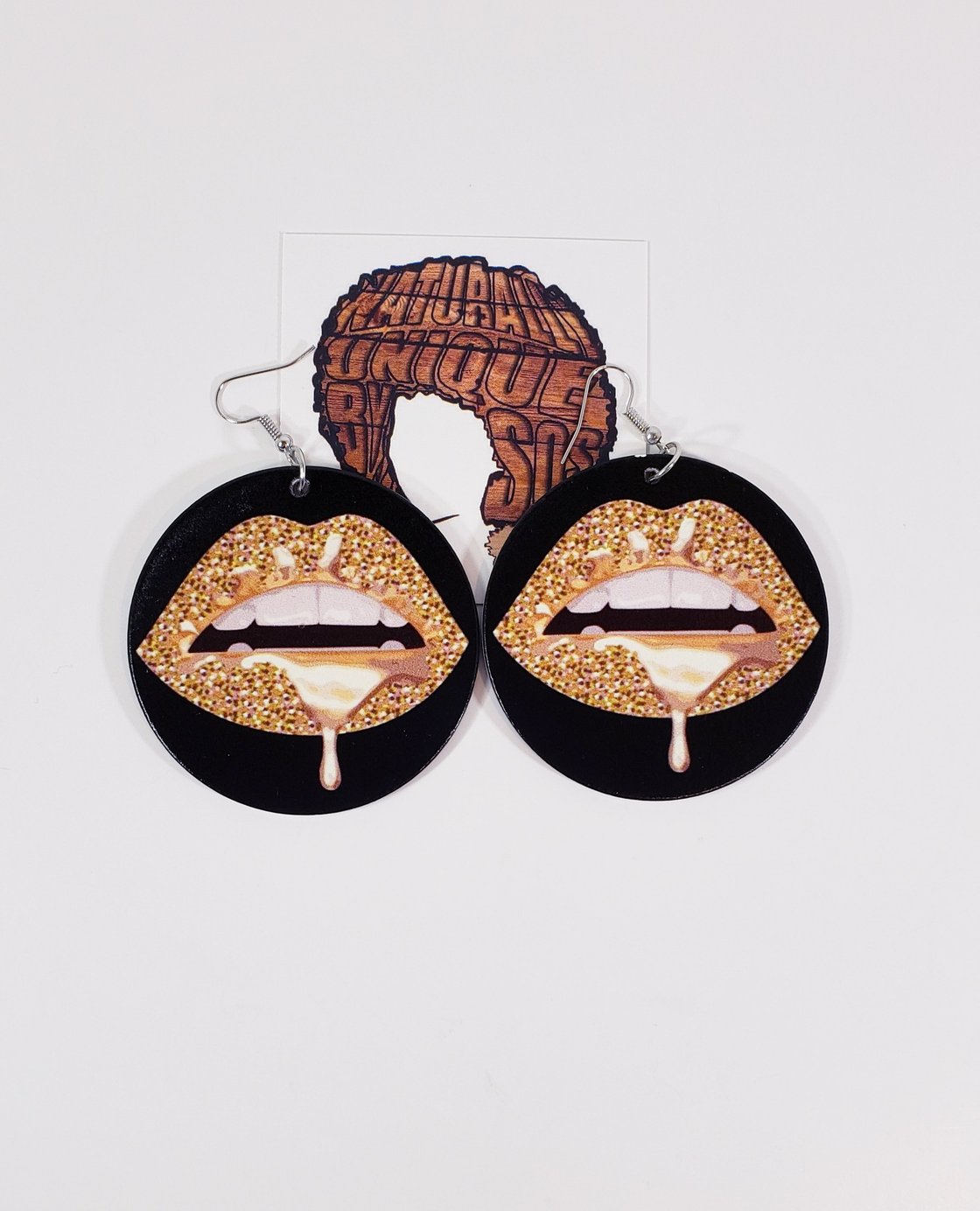 Image of Lip Circle Earrings