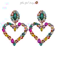 Image 2 of  "I Heart You!" (Green / Pink Multi) GGB-77