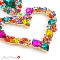 Image 3 of  "I Heart You!" (Green / Pink Multi) GGB-77