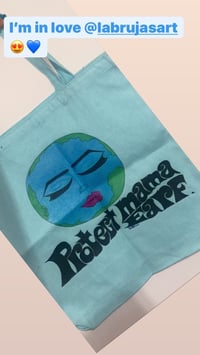Image 3 of protect mama earf tote bag (true blue)