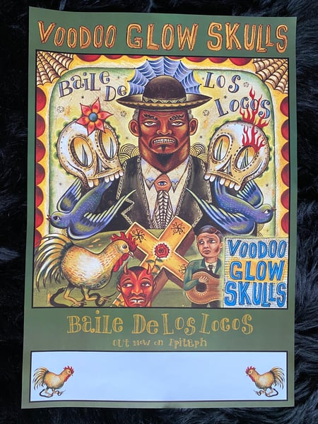 Image of Original Baile de los Locos Promo Poster 