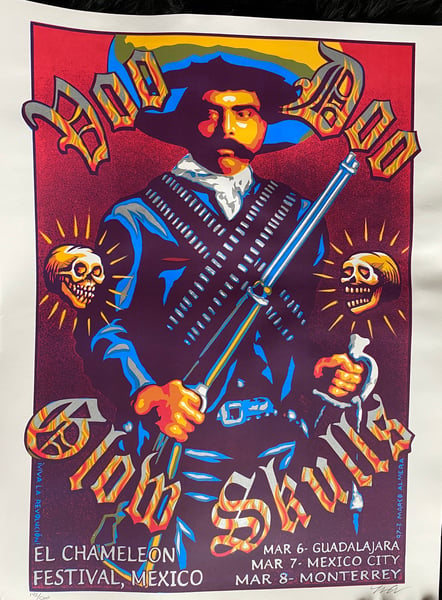 Image of Original Poncho Mexico Tour Poster 