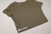 Image 5 of Motostine Race Crop Tee - Heather Olive