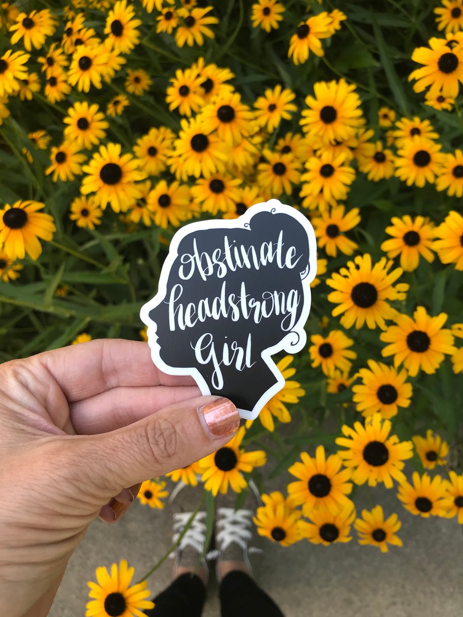 Image of Obstinate Headstrong Girl Vinyl Sticker 