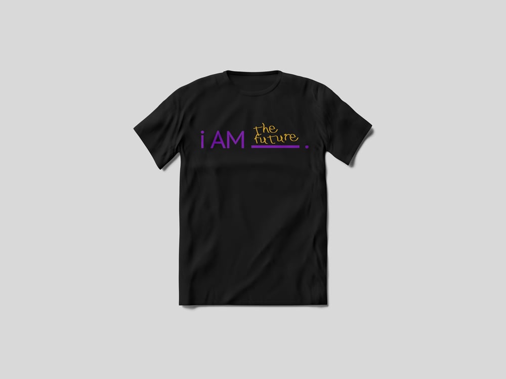 i AM The Future Tee - Black, Purple & Gold