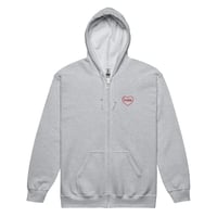 Image 3 of Heart Porn Embroidered Zip Hoodie