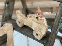 Image 1 of Handmade wooden rustic natural helicopter