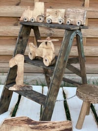 Image 2 of Handmade wooden rustic natural helicopter