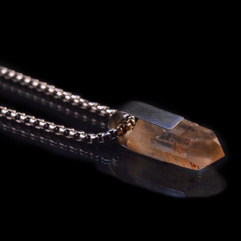 golden healer quartz necklace