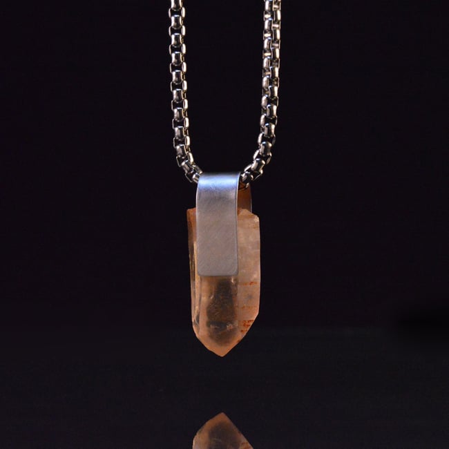 GOLDEN RAY #2 necklace // Golden Healer Quartz