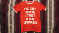 Image 3 of Trust The Doctor- Ringer T Shirt - Black or Red